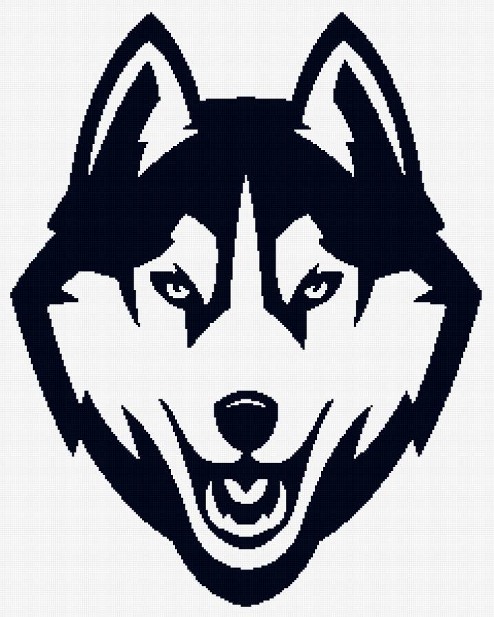 хаски - собака, черно-белое - предпросмотр