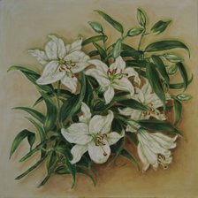 Схема вышивки «лилии»