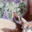 Предпросмотр схемы вышивки «Олениха с олененком среди цветов» (№1021916)