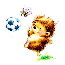 Схема вышивки «Серия "Весёлый ёжик"  схема 2»