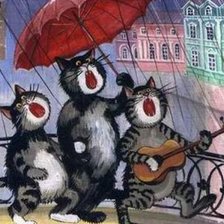 Схема вышивки «Поющие коты»