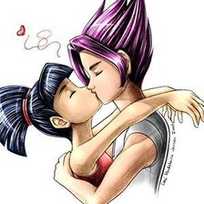 Схема вышивки «поцелуй»