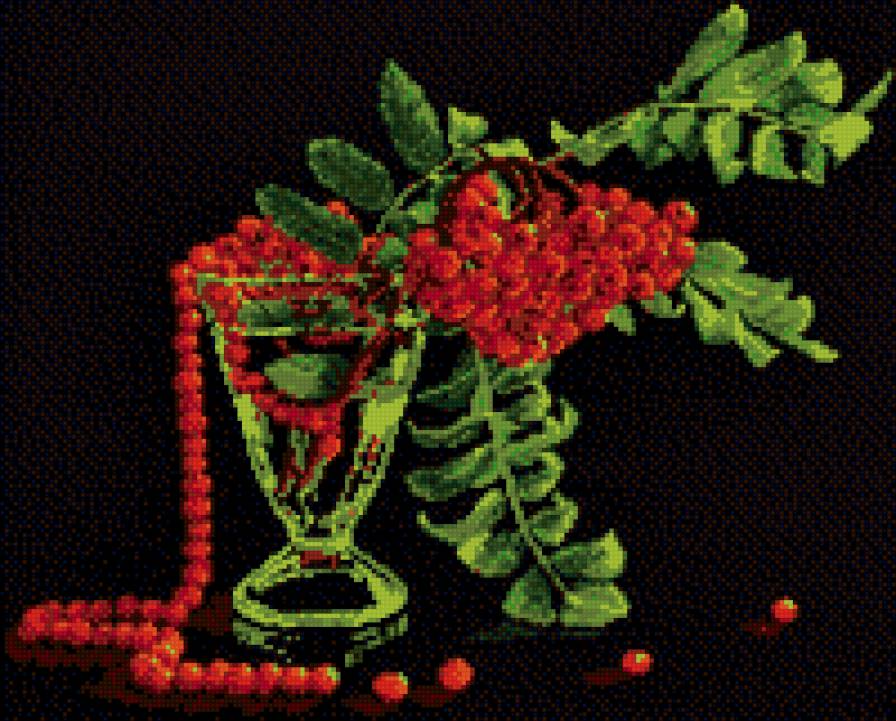 Рябиновые бусы - для подарка - предпросмотр