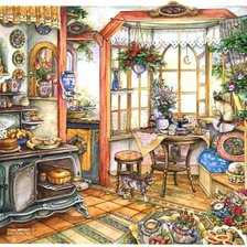 Схема вышивки «домашний уют»