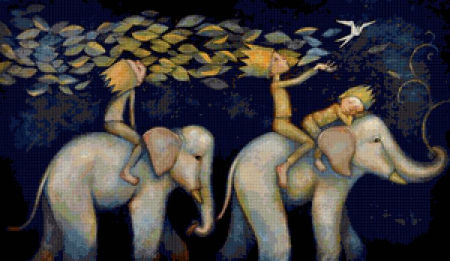 Lucy Campbell - принц, иллюстрации, сказка, слон, lucy campbell, живопись - предпросмотр