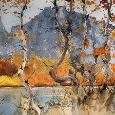 Схема вышивки «Осень Анны Михайловой»