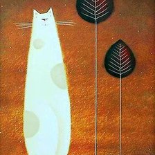 Схема вышивки «кот»