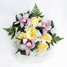 Схема вышивки «орхидеи»