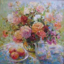 Схема вышивки «букет цветов»