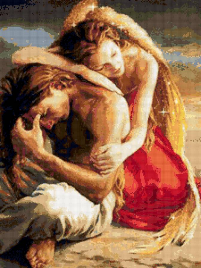 любовь ангела - любовь, мужчина, девушка - предпросмотр