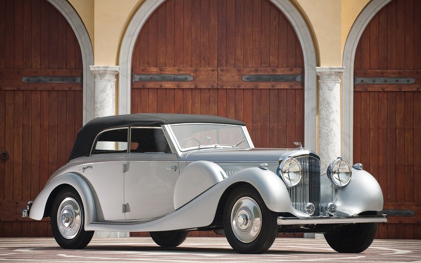 Ретро Bentley - ретро авто бентли машина кабриолет - оригинал