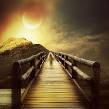 Схема вышивки «мост 45 цветов»