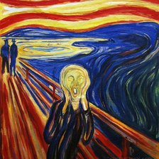 Схема вышивки «крик»