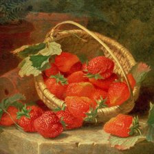 Схема вышивки «Клубника в корзине»