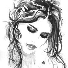 Схема вышивки «девушка»