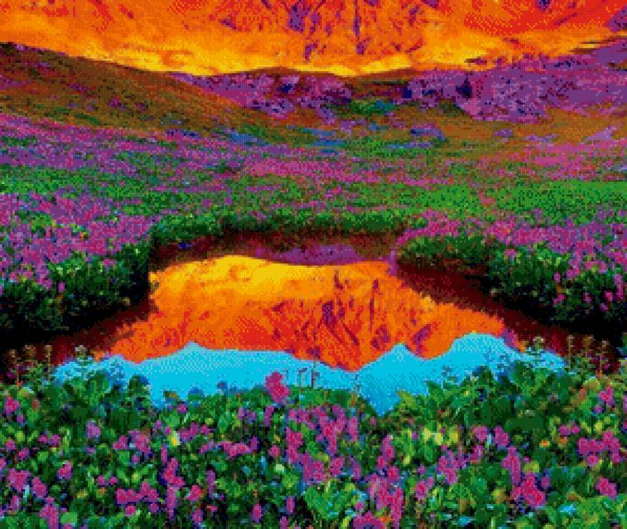 фантастический пейзаж - природа, пейзаж, фантастика - предпросмотр