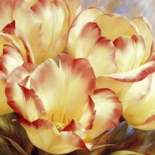 Схема вышивки «панно тюльпаны»