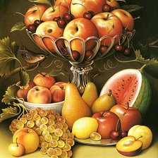 натюрморт с виноградом