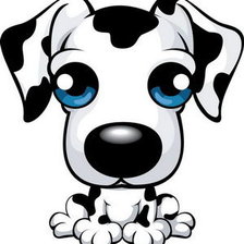 Схема вышивки «собачка»