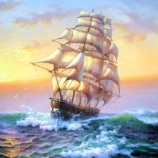 Схема вышивки «ПАРУСНИК ДЛЯ МЕНЯ»