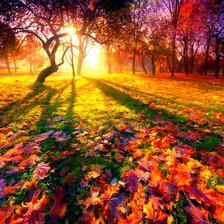 Схема вышивки «Цветная осень»