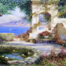 Схема вышивки «Крымский пейзаж 1»