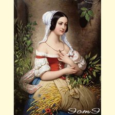 Схема вышивки «крестьянка»