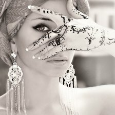 Схема вышивки «взгляд»