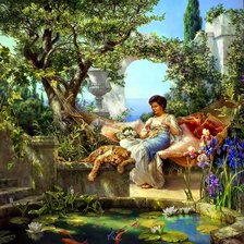 Схема вышивки «летний полдень в саду»