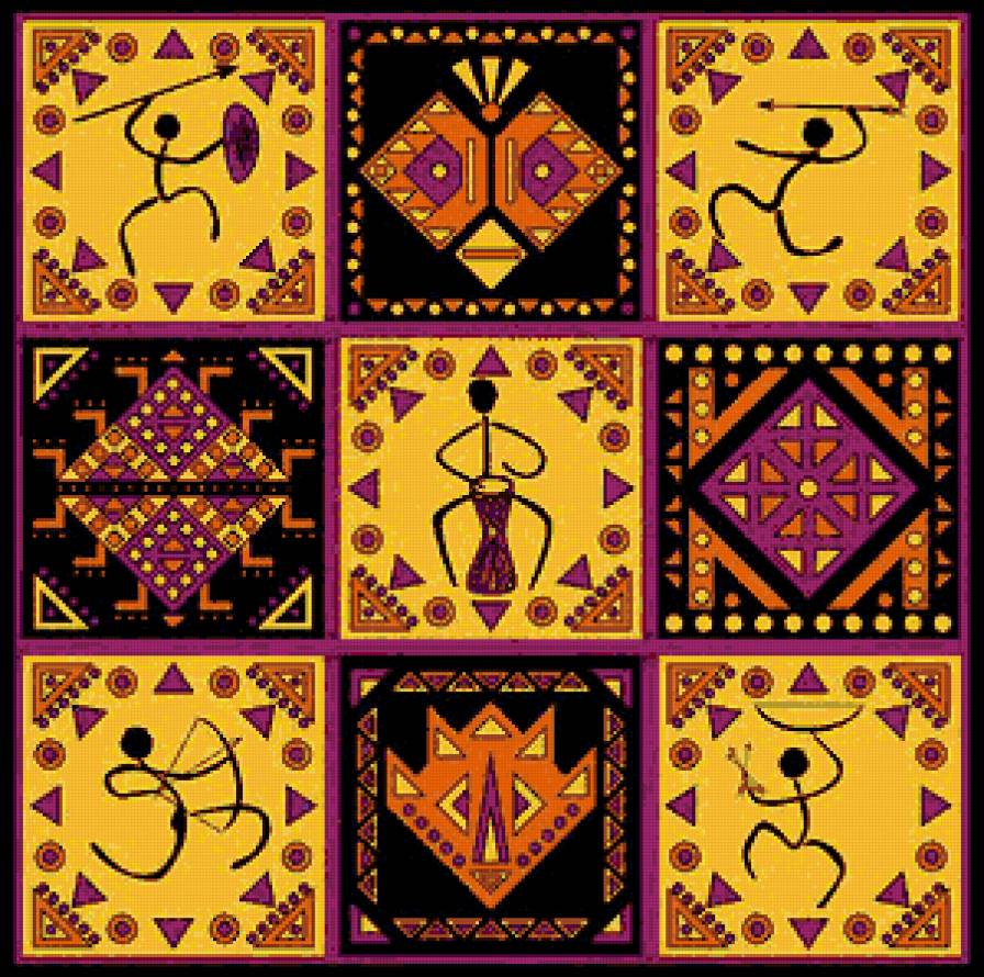 Этнический орнамент-2 - африка, орнамент, этнос - предпросмотр