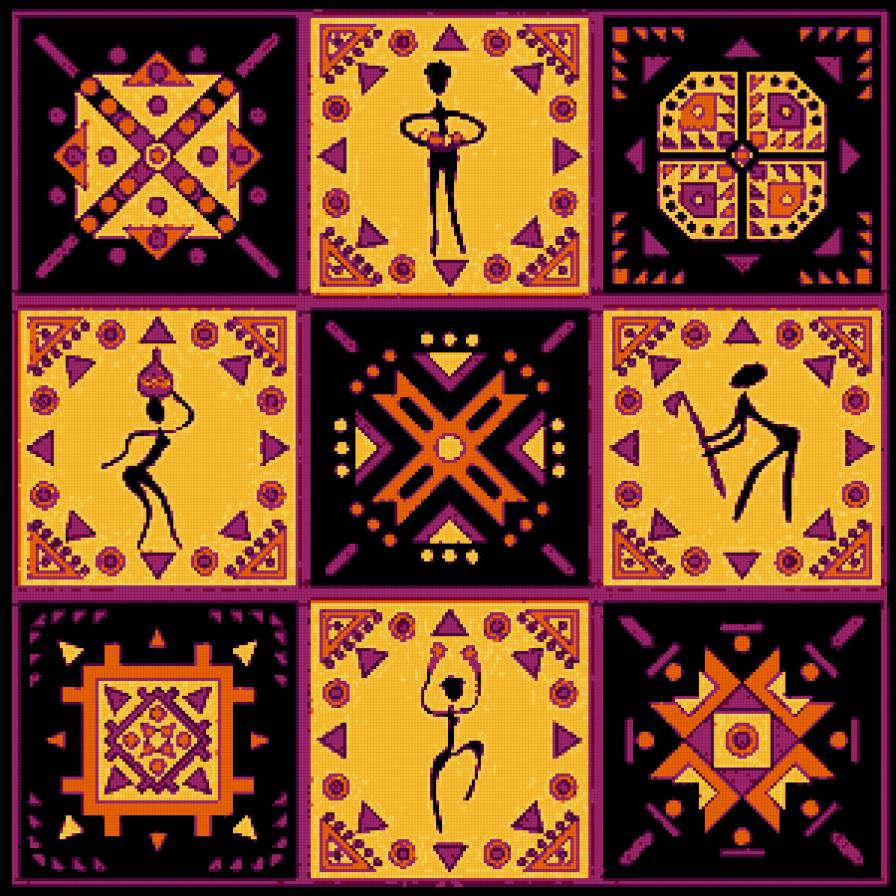 Этнический орнамент-3 - орнамент, африка, этнос - предпросмотр