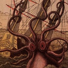 Схема вышивки «Кракен»