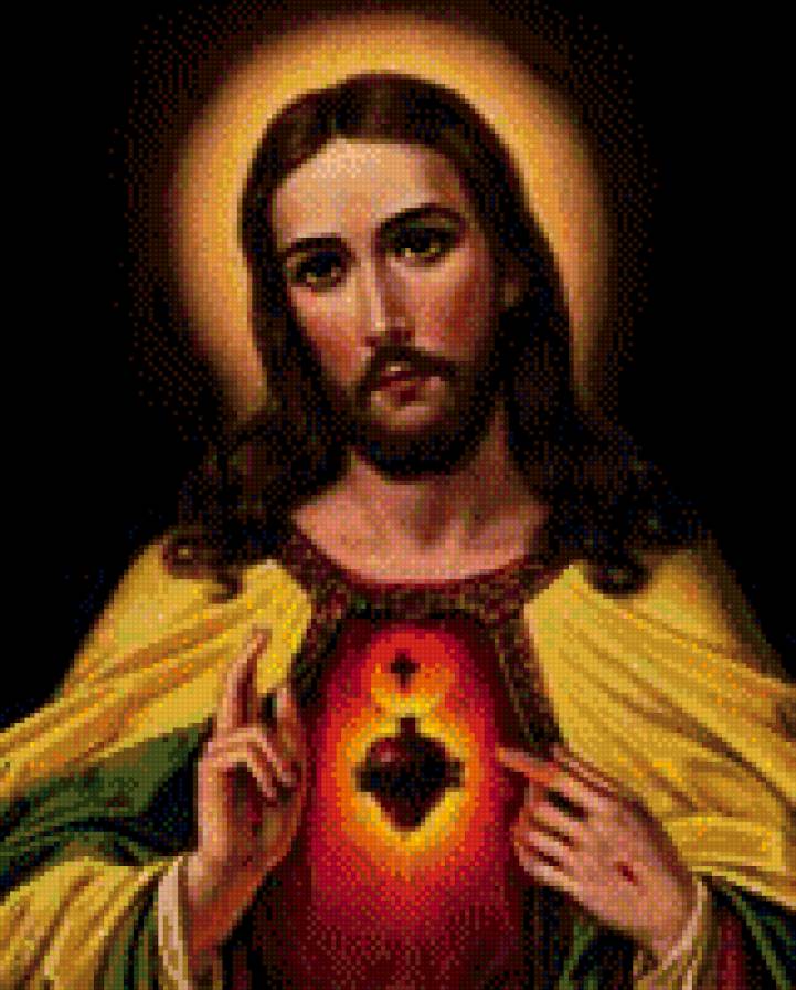 Jesus Christ - схемы вышивки, серия религия, картины - предпросмотр