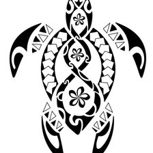 Схема вышивки «Черепаха-тату-1»