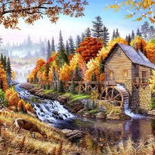 Схема вышивки «Полная осень»