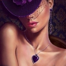 Схема вышивки «Незнакомка»