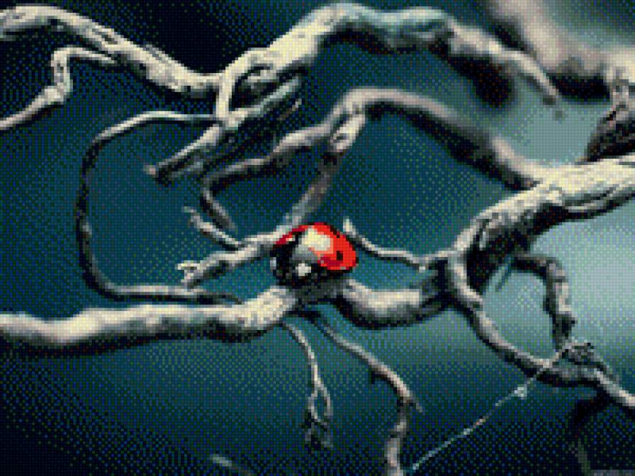 Ветвь - дерево, животные, растения - предпросмотр