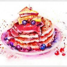 Схема вышивки «акварельная сладость»