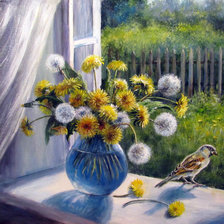 Схема вышивки «на окне»