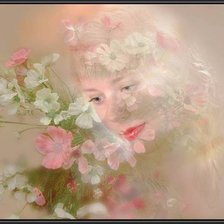 Схема вышивки «Девушка-Весна»