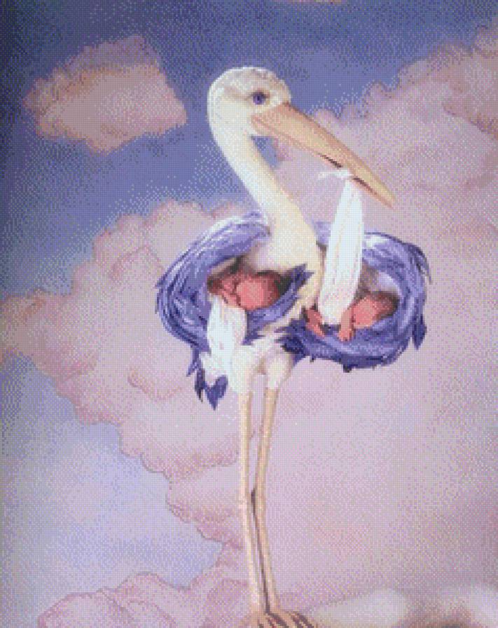 Наши малыши - аист, дети - предпросмотр