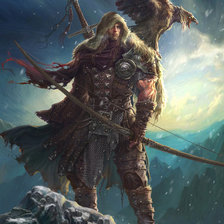 Схема вышивки «Воин»