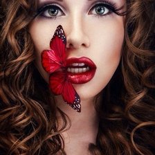 Схема вышивки «девушка»