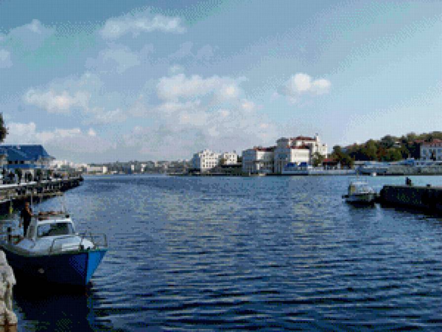 Севастополь - бухта, море, крым, город, россия - предпросмотр
