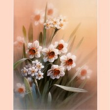 Схема вышивки «нарцызы»