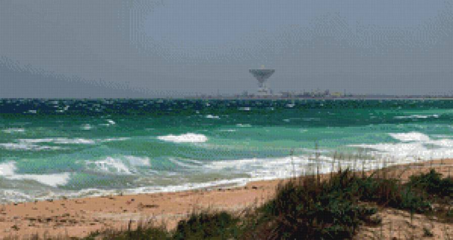 Шквал - море, крым, россия, евпатория, порыв ветра, вечер - предпросмотр