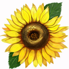 Схема вышивки «подсолнух»