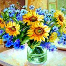 Схема вышивки «букет»