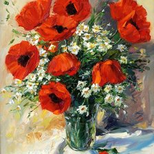 Схема вышивки «полевые цветы»