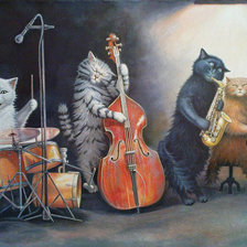 Схема вышивки «Джаз бенд»